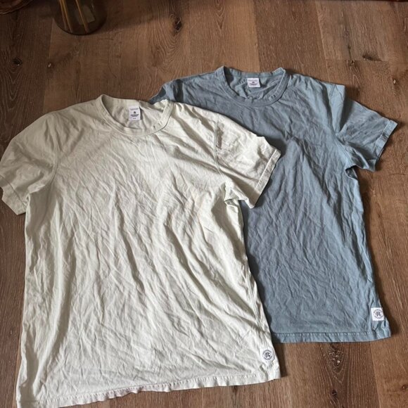 Reigning Champion Blue & Light Green Cotton Performance T Shirts Size M - Picture 1 of 8